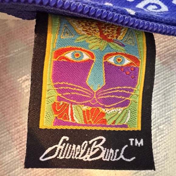Vintage Laurel Burch Canvas Mini-tote Shoulder Bag - Picture 5 of 8
